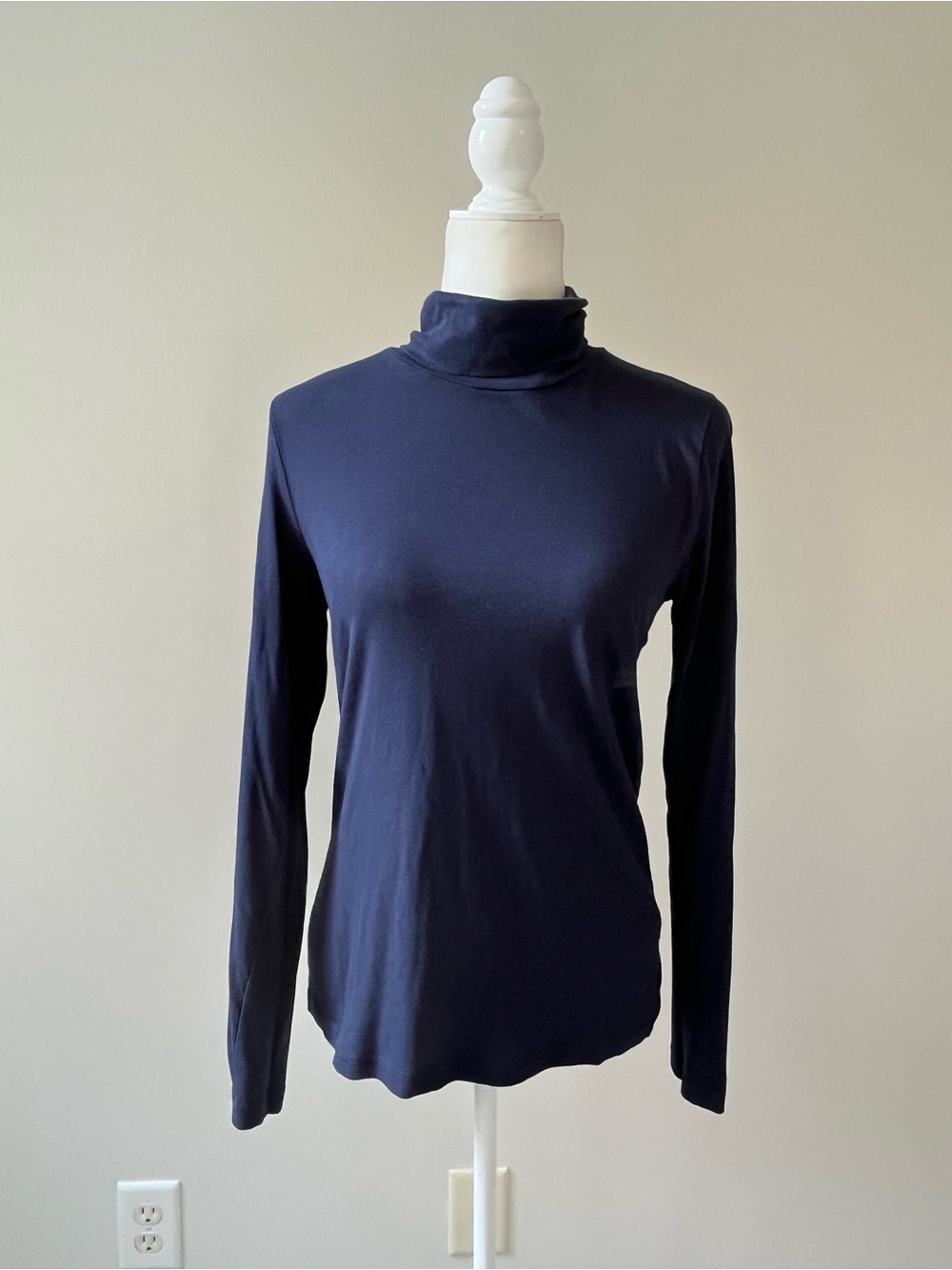 J. Crew Navy Tissue Turtleneck